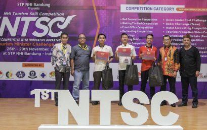 D3 – Hospitality Wins 3rd Place for Making Bed in the 1st NTSC Competition at STP NHI Bandung