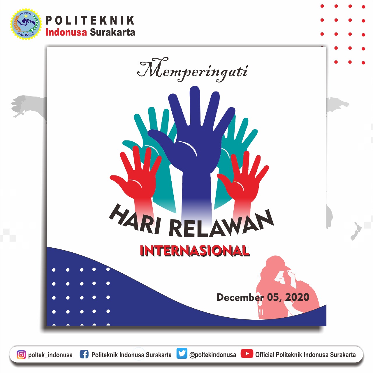 International Volunteer Day Politeknik  Indonusa  Surakarta