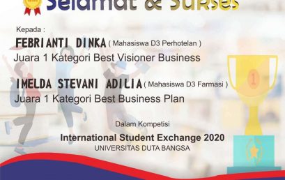 1st Winner for International Student Exchange