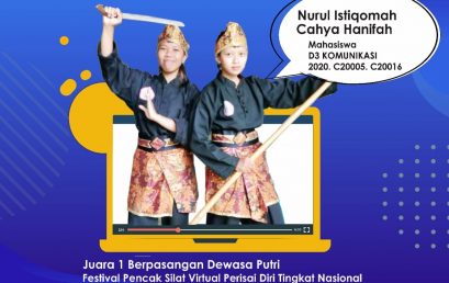 1st Place in Adult Female Pair of Virtual Pencak Silat Festival